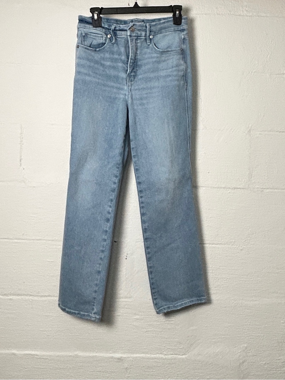 Good American Good Curve Straight Jeans Size 6/28 Blue Medium Wash - Picture 3 of 14